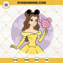 Belle SVG, Disney Princess SVG, Belle Mickey Ears SVG, Beauty And The Beast SVG File