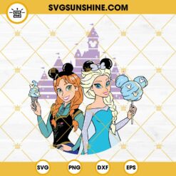 Frozen Elsa And Anna SVG, Frozen SVG, Disneyland Ears SVG, Disney Princess SVG
