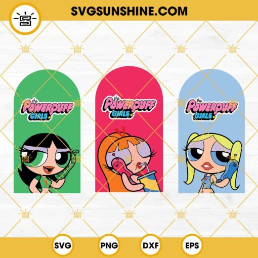 Powerpuff Girls SVG Bundle, PowerPuff Girls SVG, Powerpuff Girls PNG Clipart Cricut Cut File