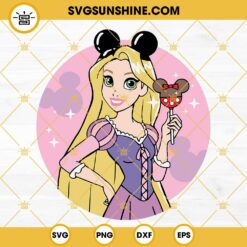Rapunzel Tangled SVG, Rapunzel Disney Ears SVG, Disney Princess SVG