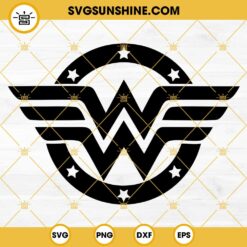 Wonder Woman SVG, Wonder Woman Logo SVG, Super Hero SVG, Super Girl SVG, Wonderwoman SVG PNG DXF EPS Cut Files Clipart Cricut