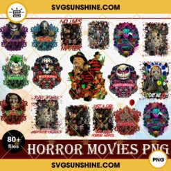 80+ Bundle Horror Movie Characters PNG, Happy Halloween 2022 Gift PNG, Halloween Horror Movie Killers PNG Designs Digital Download