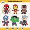 Baby Superheroes Bundle SVG, Baby Avengers SVG, Superheroes SVG, Little Heroes SVG Baby Spiderman, Iron Man SVG, Hulk SVG