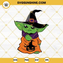 Baby Yoda Halloween SVG PNG DXF EPS Instant Download Files