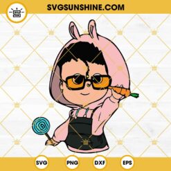 Baby Benito SVG, Baby Bad Bunny SVG, Lollipop Bad Bunny Easter SVG