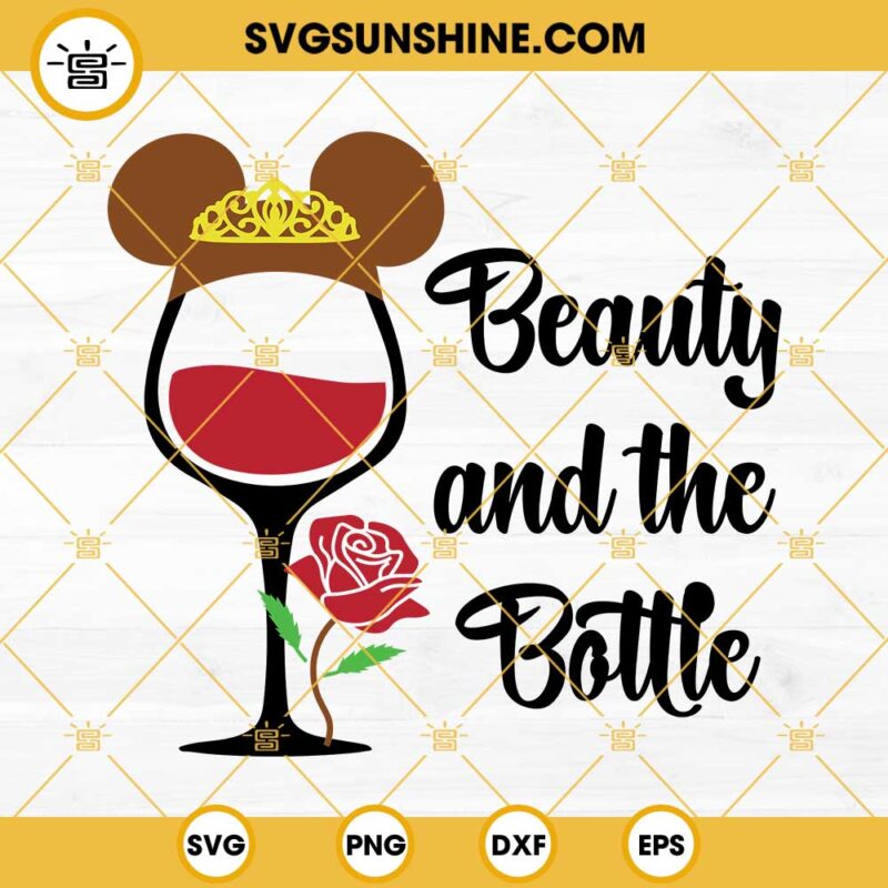 Aurora Drinking Beauty SVG, Disney Drinking SVG, Disney Drinks SVG