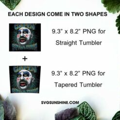 Captain Spaulding 20oz Skinny Tumbler Template PNG Design File Digital Download