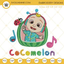 Cocomelon Embroidery Designs, Cocomelon Embroidery Design File