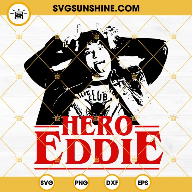 Eddie Munson Hero SVG PNG DXF EPS Cut Files For Cricut Silhouette