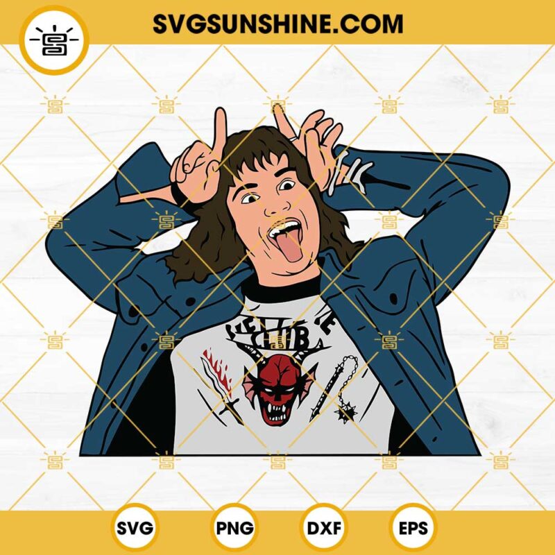 Eddie Munson SVG, Stranger Things Season 4 Eddie Munson SVG, Hellfire ...