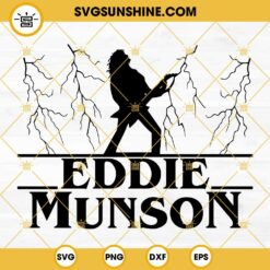 Eddie Munson SVG, Eddie Munson Guitar Metallica SVG PNG DXF EPS Cricut