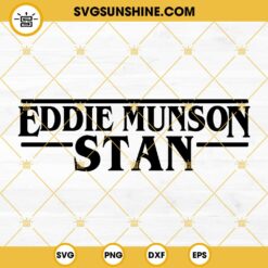 Eddie Munson Stan SVG PNG DXF EPS Cricut