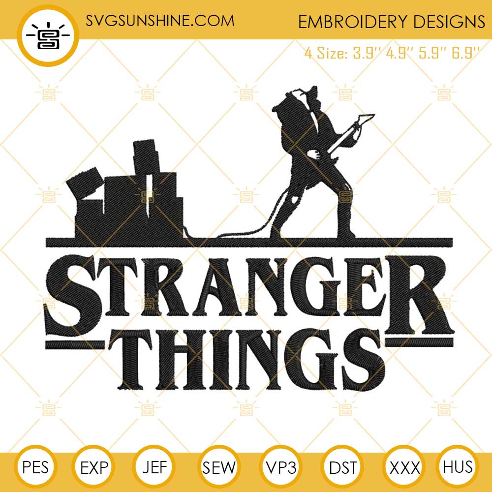 Eddie Munson Stranger Things 4 Embroidery Designs