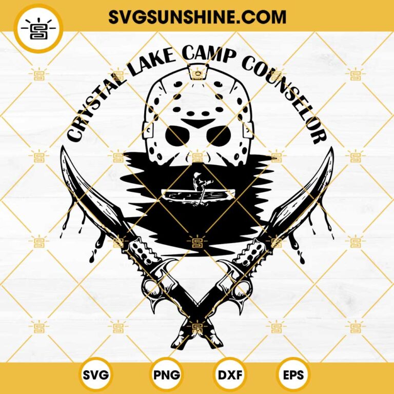 Friday The 13th Svg Jason Mask Svg Camp Crystal Lake Counselor Svg