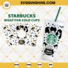 Full Wrap Hocus Pocus Starbucks Cold Cup SVG, Hocus Pocus Halloween Witch Starbucks Cup SVG