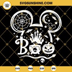 Halloween Boo SVG, Disney Mouse Ears Halloween SVG, Boo SVG, Halloween Shirt SVG