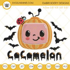 Halloween Cocomelon Embroidery Designs, Cocomelon Embroidery Design File