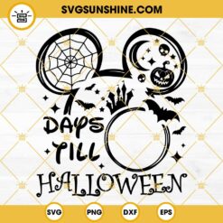 Halloween Countdown SVG, Days Till Halloween SVG, Halloween Calendar SVG