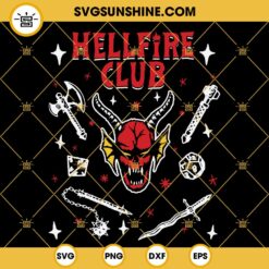 Hellfire Club SVG, Stranger Things 4 SVG, Hellfire Club PNG Cricut Silhouette