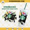 Hocus Pocus Starbucks Logo Full Wrap SVG, Halloween Witch Starbucks Cup SVG