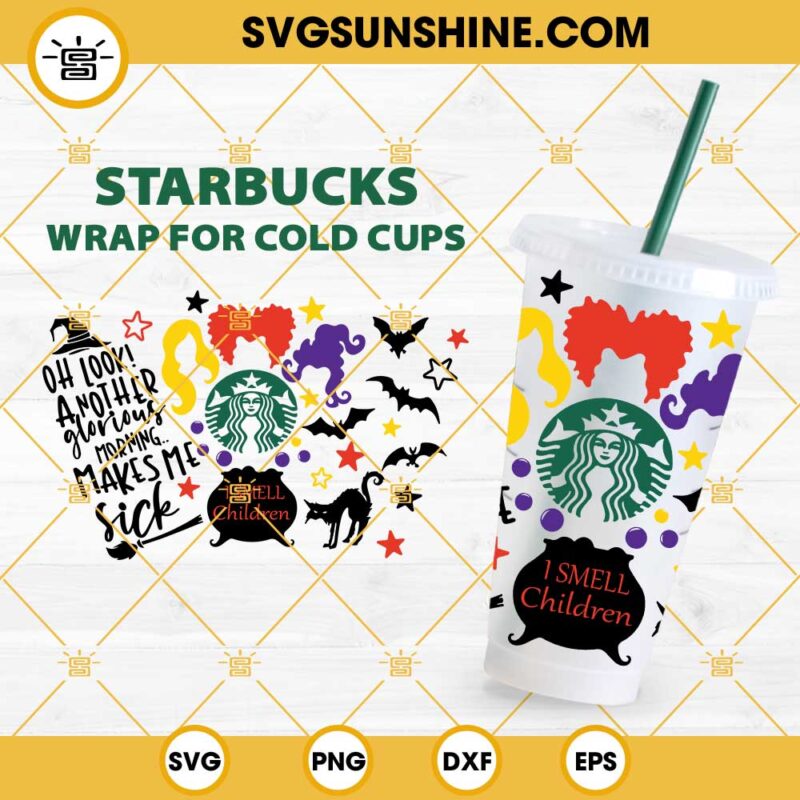 Hocus Pocus I Smell Children Starbucks SVG, Halloween Starbucks Cup SVG