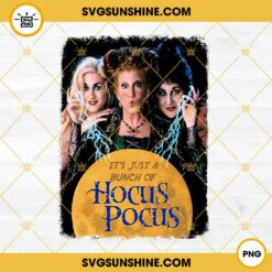 It's Just A Bunch Of Hocus Pocus PNG, Witch PNG, Sanderson Sisters PNG, Hocus Pocus Halloween Sublimation