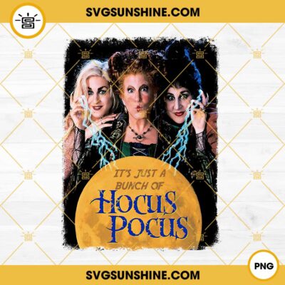 It's Just A Bunch Of Hocus Pocus PNG, Witch PNG, Sanderson Sisters PNG ...