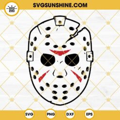 Jason Voorhees Mask SVG, Friday The 13th SVG, Camp Crystal Lake SVG, 80s Horror Movie Halloween SVG