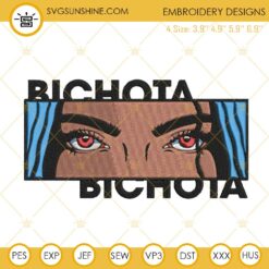 Karol G Sirenita Machine Embroidery Design, Bichota Embroidery File