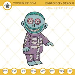 Baby Yoda Pumpkin Embroidery Design, Baby Yoda Halloween Machine Embroidery Designs