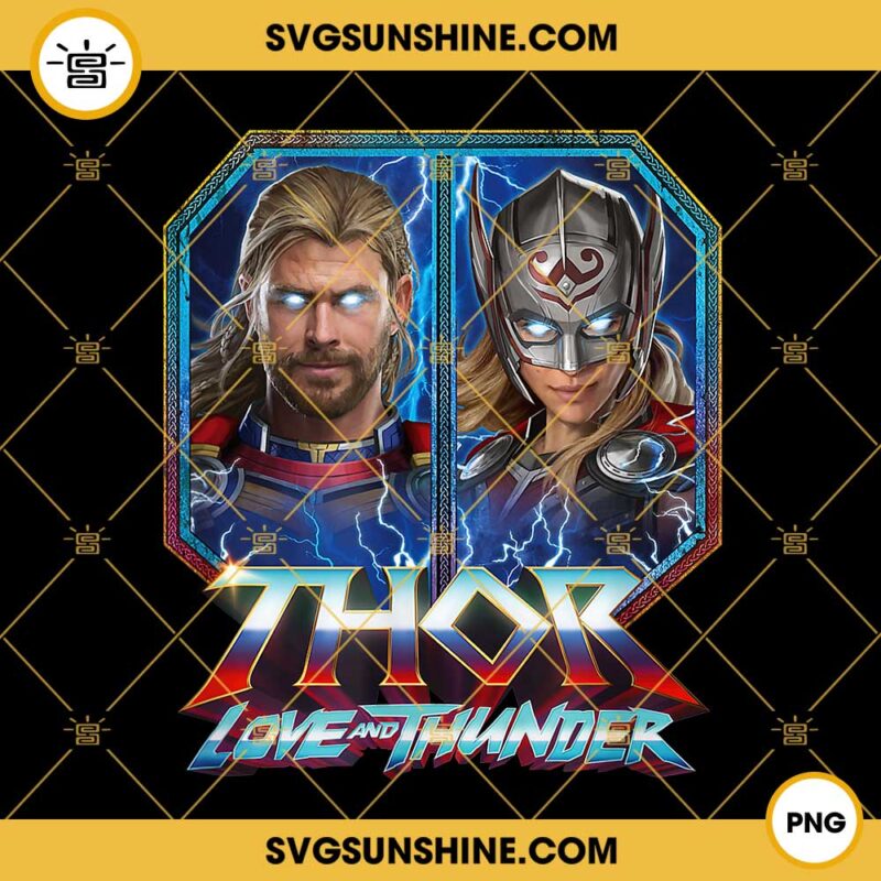 Marvel Thor Love And Thunder PNG, Thor And Jane Foster Mighty Thor PNG