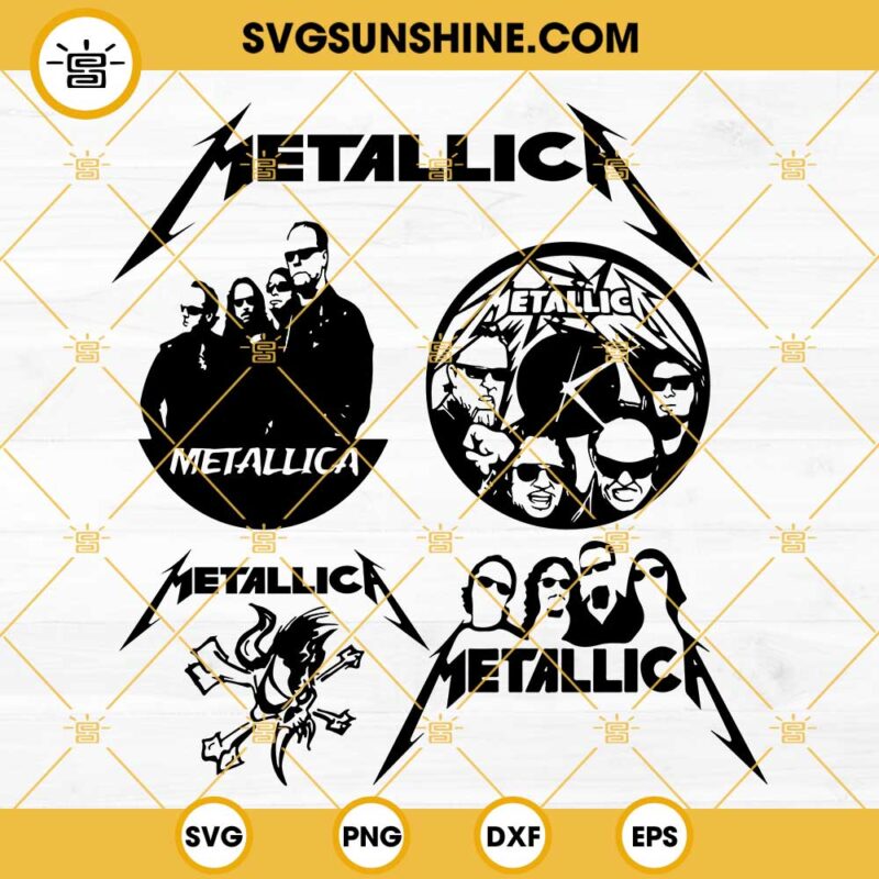 Metallica Svg Bundle, Metallica Svg Png Dxf Eps Cut Files For Cricut 