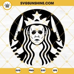 Michael Myers Starbucks Logo SVG, Michael Myers Starbucks Cup SVG PNG DXF EPS Cricut