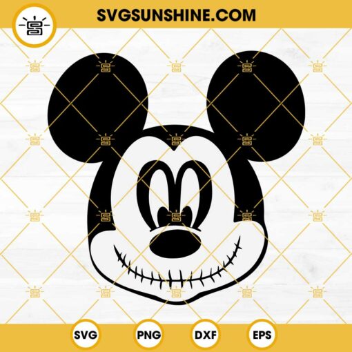 Mickey Mouse Jack Skellington SVG, The Nightmare Before Christmas SVG, Halloween SVG
