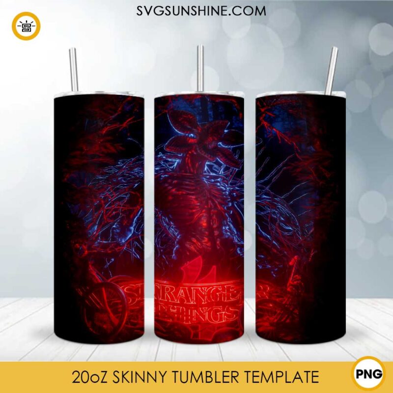 Demogorgon Stranger Things 4 Tumbler Design PNG File Digital Download
