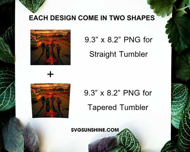 Stranger Things 4 Tumbler Design PNG File Digital Download
