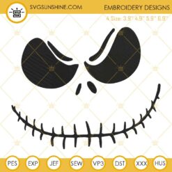 Mickey Jack Skellington Embroidery Designs, The Nightmare Before Christmas Embroidery Design File