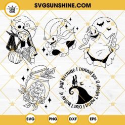 Nightmare Before Christmas SVG Bundle, Jack And Sally SVG, Oggie Boogie SVG, Zero The Ghost Dog SVG