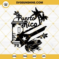 Puerto Rico SVG, Puerto Rico Clipart, Puerto Rico Flag SVG, Puerto Rico Clipart, El Morro SVG Silhouette