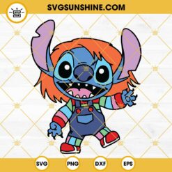 Stitch Chucky SVG, Stitch Halloween SVG, Chucky Good Guy SVG PNG DXF EPS