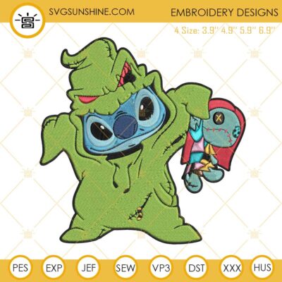 Stitch Oogie Boogie Sally Embroidery Designs, Oogie Boogie Halloween ...