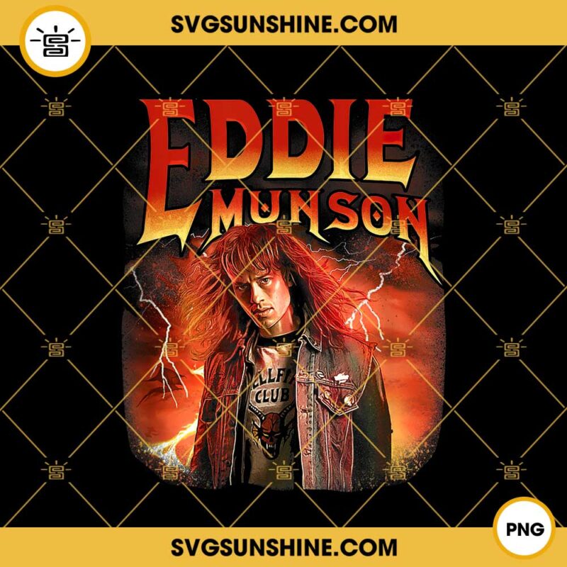 Stranger Things 4 Eddie Munson PNG Designs