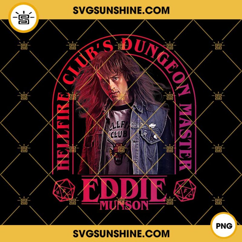 Stranger Things 4 Eddie Munson PNG, Hellfire Club Dungeon Master PNG