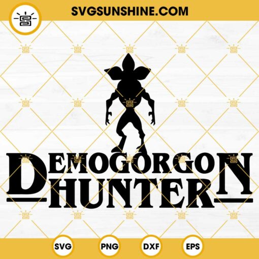 Stranger Things Demogorgon Hunter SVG PNG DXF EPS