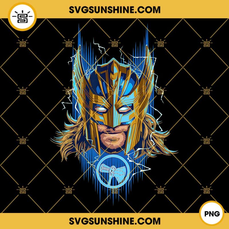 Thor Love And Thunder PNG, Golden Armor Thor PNG, Thor And Mighty Thor PNG