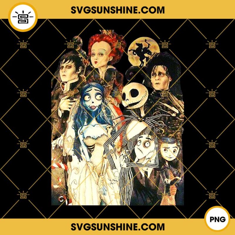 Tim Burton PNG, Edward Scissorhands PNG, Beetlejuice PNG, Nightmare Before Christmas PNG