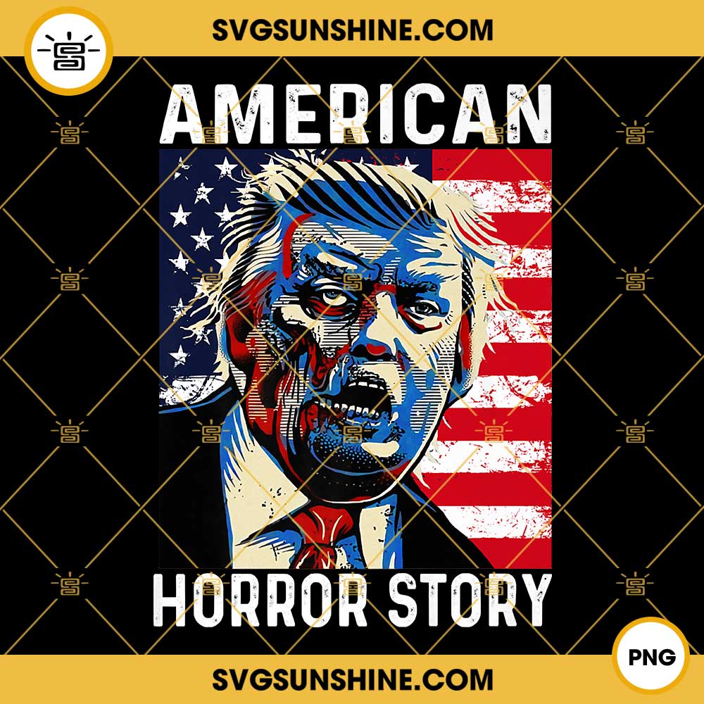 Trump American Horror Story PNG, Zombie Trump Halloween PNG