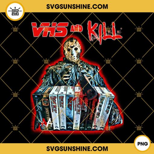 VHS And Kill Jason Voorhees PNG, Friday The 13th PNG, Horror Movie Halloween PNG