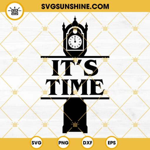 Vecna It’s Time Clock SVG, Stranger Things SVG PNG DXF EPS Digital Download