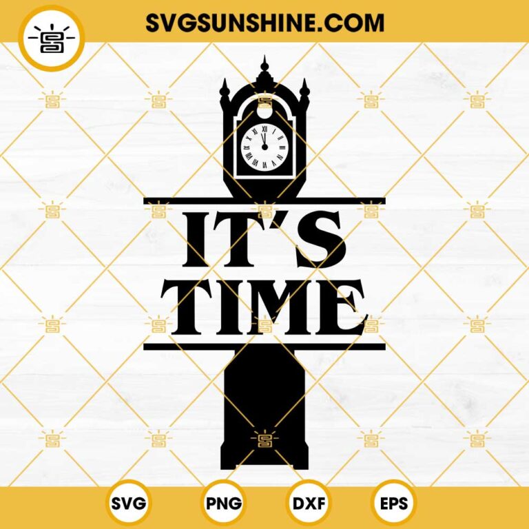 Vecna It's Time Clock SVG, Stranger Things SVG PNG DXF EPS Digital Download